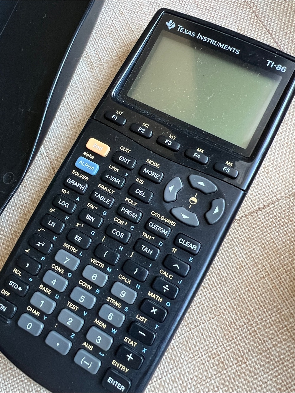 Texas Instruments TI-86 Graphing Calculator - Black
